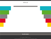 Tablet Screenshot of dekor.pl